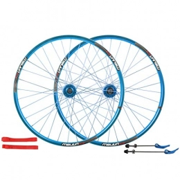 MZPWJD Parti di ricambio MZPWJD Ruota per Bicicletta da 26" Cerchio in Lega A Doppio Strato Ruote Bici Q / R MTB 7 8 9 10 velocità 32H (Color : Blue, Size : 26in)