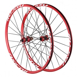 RUJIXU Set di Ruote per Bicicletta MTB 26" 27,5" 29" per Doppia Parete in Lega di Alluminio Freno A Disco per 8-9-10-11 velocità Cassetta Mozzo Cuscinetti Sigillati (Color : Red, Size : 29inch)