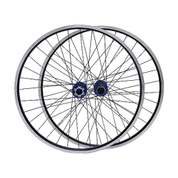 Ruota per mountain bike, 69,9 cm, in lega di alluminio, cerchione MTB, set di ruote (blu)