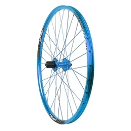 NaHaia Parti di ricambio Ruota posteriore per bicicletta MTB Freno a disco da 26 pollici Lega di alluminio Ruota posteriore per bici Cerchione a sgancio rapido 32H per 7 8 9 10 velocità (Color : Blue)