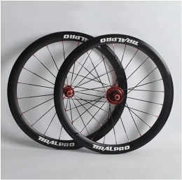 InLiMa Ruote per Mountain Bike Ruote da ciclismo Ruote e cerchioni for bicicletta da 20 / 22 pollici, adatti for mountain bike a 8, 9, 10 e 11 velocità (Color : 406 Red)