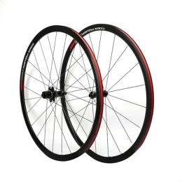 Ruote Mountain Bike Set di ruote Cerchio for bicicletta V Freno Ruote MTB Bullone su mozzo con albero solido (Colore: nero