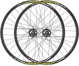 ELzEy Parti di ricambio Ruote Mountain Bike Set di ruote Cerchio for bicicletta V Freno Ruote MTB Bullone su mozzo con albero solido (Colore: Nero1pz (Color : Yellow, Size : 27.5)