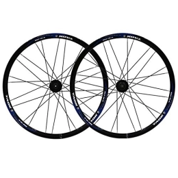NEZIH Ruote per Mountain Bike Ruote per bicicletta da mountain bike da 26 pollici Pneumatici per cerchi in lega a doppio strato 1.5-2.1"7 8 9 velocità Freno a disco a sgancio rapido 24H (Colore : A) (E)