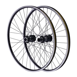 WUPYI2018 Parti di ricambio Set di ruote anteriori per mountain bike, 27, 5 pollici, in lega di alluminio, facile da montare, colore nero