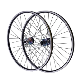 RANZIX Ruote per Mountain Bike Set di ruote anteriori per mountain bike, 29 pollici, in lega di alluminio, doppio sei fori, freni a disco per mountain bike, coppia (rosso)