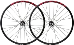 FOXZY Parti di ricambio Set di ruote for mountain bike 26 "27.5" 29 "cerchio ruota for freno a disco set di ruote for bicicletta a sgancio rapido mozzo 32H 7 8 9 10 11 12 13 velocità (Color : Red, Size : 29'')