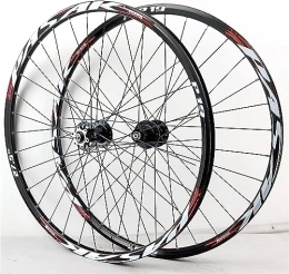 FOXZY Ruote per Mountain Bike Set di ruote for mountain bike con freni a disco da 26 / 27, 5 / 29 pollici for sgancio rapido, adatti for 7, 8, 9, 10, 11 e 12 velocità (Color : Red, Size : 27.5'')