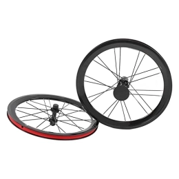 Changor Ruote per Mountain Bike Set di ruote per bici in lega di alluminio, ruote da 40, 6 cm, con bordo anodizzato, guida stabile per mountain bike (nero)