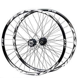 NEZIH Ruote per Mountain Bike Set di ruote per Mountain Bike 26 / 27, 5 / 29 pollici Cerchio in lega a doppia parete per bicicletta con freno a disco 7-11 velocità 32H Cuscinetto sigillato (Colore : C, Dimensioni : 27.5in) (D 26in