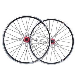 NEZIH Parti di ricambio Set di ruote per Mountain Bike 26 Set di ruote per cerchi in lega a doppia parete Mozzi a cassetta 32 fori V / freno a disco 7 8 9 10 velocità per esterni (Colore : A) (A)