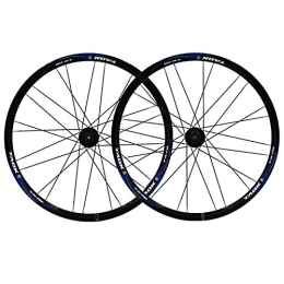 NEZIH Parti di ricambio Set di ruote per Mountain Bike Cerchio da 26 pollici a doppio strato con disco / freno a cerchione Ruota per bicicletta 7 8 9 velocità 24 ore a sgancio rapido anteriore e posteriore (Colore : C) (F