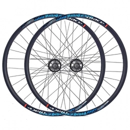 SHBH Parti di ricambio Set di Ruote per Mountain Bike Cerchio in Lega di Alluminio da 24 Pollici Freno a Disco 32H Set di Ruote per MTB Ruote Posteriori Anteriori a sgancio rapido per Bicicletta Pieghevole Volano Rotante B