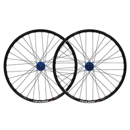 NEZIH Parti di ricambio Set di ruote per mountain bike Pneumatici per cerchioni in lega a doppia parete da 26 pollici Freno a disco da 1, 75-2, 1" Ruota libera a sgancio rapido 7 8 9 velocità 32H (Colore : C) (A)