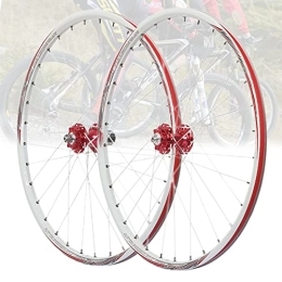Samnuerly Parti di ricambio Set di ruote per mountain bike Set di ruote per bicicletta a sgancio rapido con freno a disco da 26" Cerchio in lega di alluminio adatto per cassetta di velocità 7 / 8 / 9 / 10 (Color : BLACK, Size :