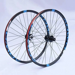 CWYP-MS Parti di ricambio Set Ruote Bici 26" / 27.5" / 29" per Mountain Bike MTB Cerchi Doppia Parete Freno Disco 8-10 velocità Hub per Schede Rilascio Rapido 32H (Color : Blue, Size : 29in)