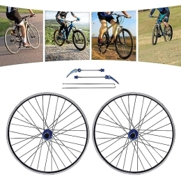 SOLOCJNL Parti di ricambio SOLOCJNL Set di ruote per mountain bike, 29", mozzo blu, in lega di alluminio, MTB, freno a disco con sgancio rapido e carico di 200 kg, adatto per cassetta da 7 / 8 / 9 / 10 / 11 / 12S