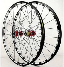 SJHFG Parti di ricambio Wheelset 26 27.5 29in Ruote for Mountain Bike, MTB. Rim Disc Freno Q / R 7 8 9 10 11 12 velocità Cassetta Flywheel 24h 1750g Wheelset for Biciclette Road Wheel (Color : Red, Size : 29inch)