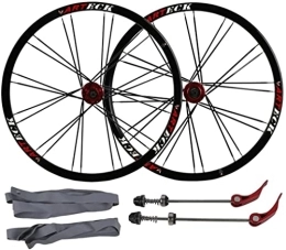 HCZS Parti di ricambio Wheelset MTB - Set di ruote per bicicletta, 26 cm, doppio freno a disco 7-10 velocità, mozzo a sgancio rapido 24 ore per mountain bike