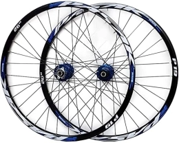 ZECHAO Ruote per Mountain Bike ZECHAO 26 27.5 29in. MTB. Wheelset, Disco Freno a sgancio rapido Mountain Bike Anteriore Ruota Posteriore Ruota sigillata Cuscinetto Conico Hub 7 8 9 10 11 velocità Road Wheel (Color : Blue, Size :