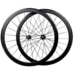ZNND Parti di ricambio ZNND Ruote per Bicicletta 700c, Cerchio per Mountain Bike A Due Piani Barra Piatta da 40mm Cuscinetto Ultraleggero Freno A V. 7-12 Rotella del Cambio (Color : Black, Size : 700C)