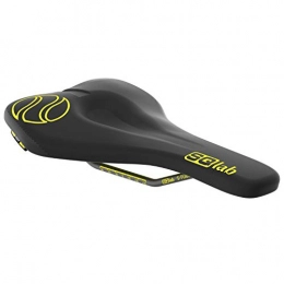 SQlab Seggiolini per mountain bike 611 Ergowave Active Flow Yellow Ltd. Ed. S-Tube, Unisex, 2160, Nero / Giallo, 12 cm