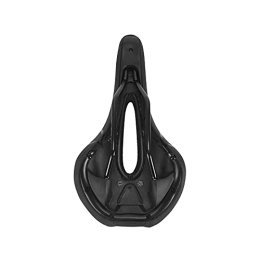 AOZAX Sella per Bicicletta Ultralight Bicycle Saddle Hollow Bike Racing Seat Imitazione in Pelle Morbida Cuscino Confortevole Comodo e Stabile (Color : Black)