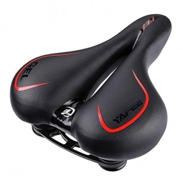 Big butt bicycle cushion silicone bicycle saddle seat mountain bike seat(Black, Red)