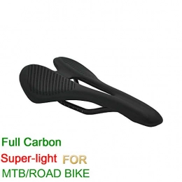 Seaklty Parti di ricambio Cuscino per sella per bicicletta da bicicletta in carbonio pieno MTB Sella da bici da corsa Sella nera