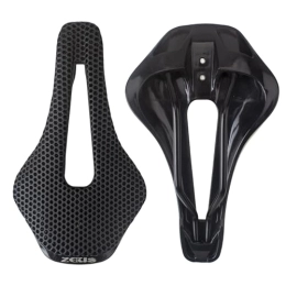 EVOSID Parti di ricambio EVOSID Sella per bicicletta in fibra di carbonio con stampa 3D, 150 mm, ultra leggera e traspirante, cuscino morbido per bici da strada / MTB (nylon)