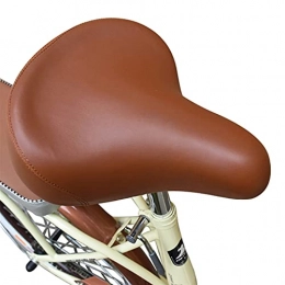 GZZG Parti di ricambio GZZG Bicicletta retrò PU. Sedile in Pelle Sella Bike Saddle Vintage Rivettato in Bicicletta Comfortabile Accessori DURAURI DURAURI Accessori Brown Universal (Color : Brown)