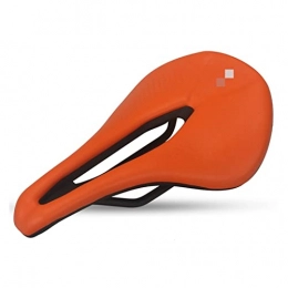 JIBAMAO Parti di ricambio JIBAMAO GUOYAN Shop Ultralight Traspibile Comodo Cuscino Cuscino Bike Racing Saddle Saddle Seat MTB. Componenti delle Parti della Sella della Bici della Strada (Color : Orange)