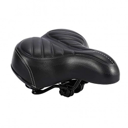 Leku - Cuscino per sedile per bicicletta, ultra morbido, con imbottitura più spessa, per mountain bike, bici da strada, colore: nero