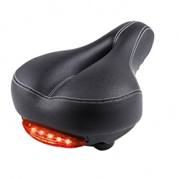 Ohomr Unisex Bike Seat Creative Tail Light Design Cuscino Bike Cuscino Spessore Design in Pelle Bicycle Bicycle Saddle Bicycle Sedile Bicycle Pad con fanale Posteriore Cuscino per Biciclette