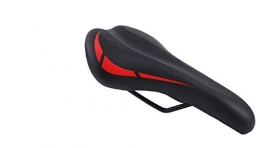 WANYD Parti di ricambio Sella BiciCuscino per bicicletta Sella Universal Widen Comodo cuscino per bici Mountain Bike Cushion-Nero Rosso