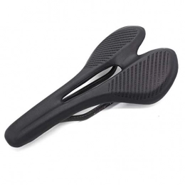 Seaklty Parti di ricambio Sella MTB da strada in fibra di carbonio Cuscinetti in materiale carbonio Cuscini in pelle leggera Sedile per biciclette black