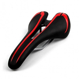 SIY Parti di ricambio SIY MTB. Bicycle Saddle Road Multisport Bike Saddle Triathlon Tri Racing Cycling Seat Uomo Cappotto Selle Wide Bike Seat (Color : Red)