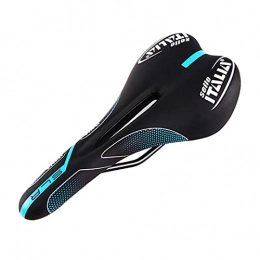 YINHAO Parti di ricambio YINHAO New Road Bicycle Saddle Soft Comfortable MTB Bike Seat Cushion Pad Cycle Seat Ultralight Mountain Cycling Sella Nero / Bianco (Color : Hollow Blue)