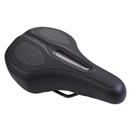 YLG Parti di ricambio YLG Gel Wide Mountain Bike Seat for Women – Extended Comfort On Longer Rides, Black Stationary Bicycle Saddle Cushion | Asientos para Bicicletas