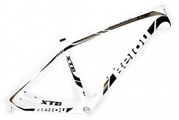 beiou® 43 cm en fibre de carbone 3 K brillant Mountain Bike VTT Cadre T800 Ultralight Roues 66 cm Unibody Câble interne routage B018 Argent argent 17-Inch