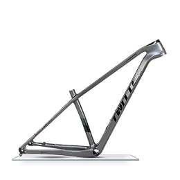 TANGIST Cadres de vélo de montagnes Cadre de vélo de montagne en fibre de carbone à axe traversant 148 mm XC cadres de vélo de cross-country diamètre de roue 29 pouces cadre de vélo de câblage interne BB92 * 41 mm ( Color : Gray B , Siz