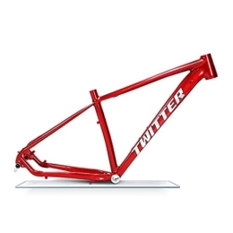 UKALOU Cadres de vélo de montagnes Cadre de vélo de montagne semi-rigide 27, 5 / 29er Cadre de frein à disque en alliage d'aluminium à travers l'axe 12 * 148 mm Cadre de VTT Boost 15'' / 17'' / 19'' Cadre de vélo XC BSA68 (Color : Red, Size :