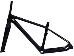 Flyxii Pièces de rechanges Carbone 3 K brillant VTT Cadre de vélo (pour BSA) 43, 2 cm + Fourchette