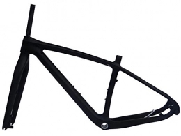 Flyxii Pièces de rechanges Carbone Mat Cadre vélo VTT (29er pour BSA) 39, 4 cm + Fourchette