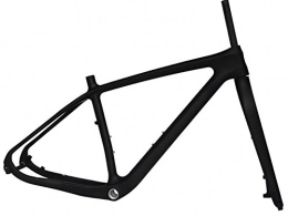 Flyxii Cadres de vélo de montagnes flyxii Cadre de vélo VTT 29er carbone 3 K mat 39, 4 cm + Fourchette