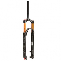 BDXZJ Fourches VTT BDXZJ Bicycle Air MTB Front Fork 26 / 27.5 / 29 inch, Mountain Bike Suspension Forks, Tapered Steerer and Straight Steerer Front Fork, Manual Lockout and Remote Lockout A, 26inch