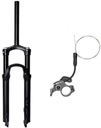 ERTYW Fourche à suspension en alliage de magnésium pour vélo 26/27,5" - Direction conique et fourche droite - Verrouillage à distance