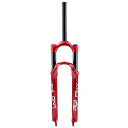 M-YN Fourches VTT Fourche Ressort Suspension, Fourches de Suspension 26" / 27, 5" / 29 '' Voyage 100mm, 1-1 / 8 '' for Manuel Straight Tube Mountain Bike (Color : Red, Size : 26 inch)