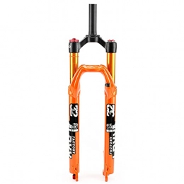 GYWLY-LY Fourches VTT GYWLY-LY VTT Vélo Air Suspension Fourche Avant Rebond Ajuster 27.5 / 29in Tube Droit 1-1 / 8" Bicyclette Fourche Avant Manual Lock Out Voyage 100mm 220 28.6 mm (Color : Orange, Size : 27.5inches)