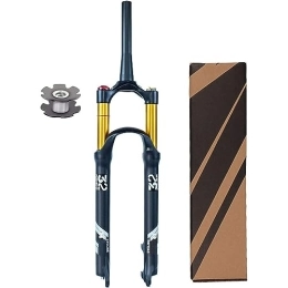 JAMJII Fourches VTT JAMJII 26 27.5 29 Pouces VTT Suspension Fourche, Tube Droit 1-1 / 8 « Bicycle Air Shock Absorber Front Fork Voyage 120mm, Shoulder Lock~b, 26inch